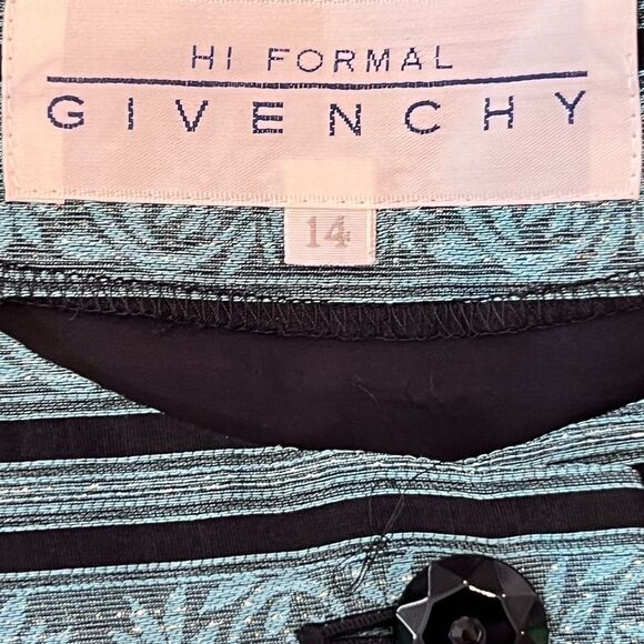 Givenchy Teal and Black Striped Blazer - Picture 2 of 7